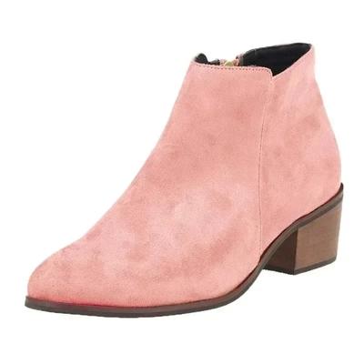 Женские ботильоны на толстом каблуке, модные, весна-лето-осень, одинарные ботинки, новые, с острым носком, на высоком каблуке, туфли на среднем каблуке Botas De Mujer