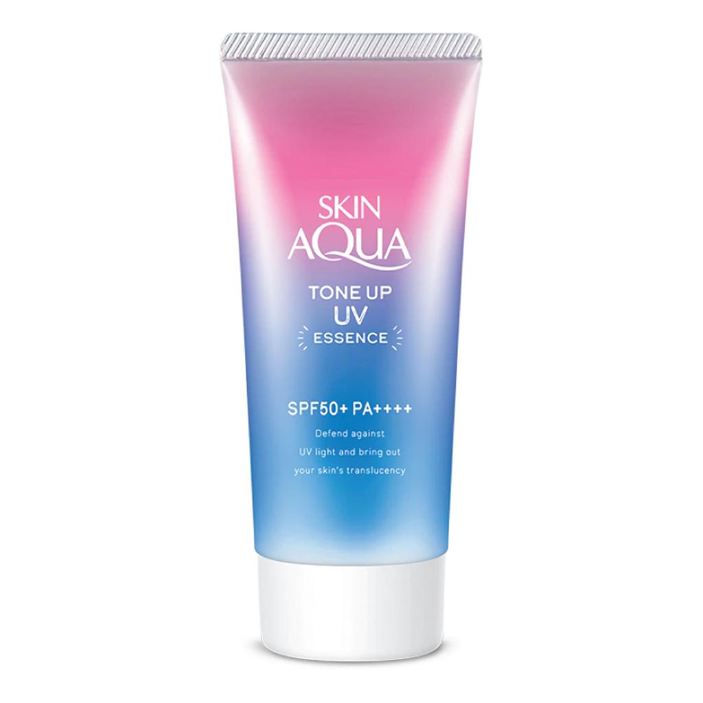 Sunplay Skin Aqua Tone Up UV Essence SPF 50+ PA++++, защищает от ультрафиолета и придает коже прозрачность, 80 г