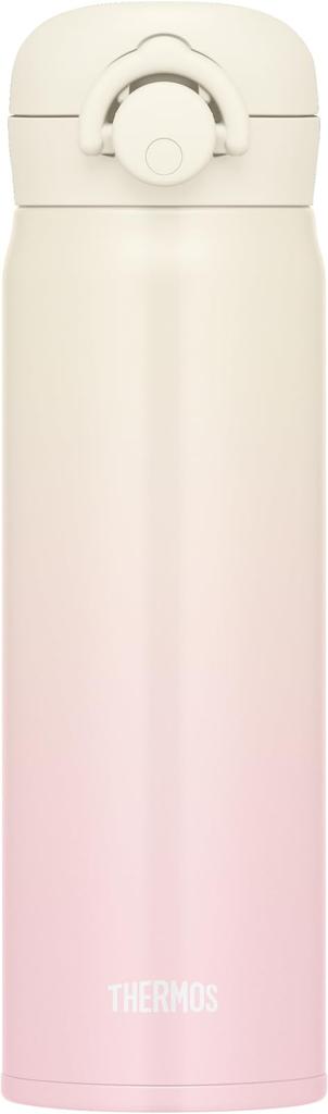 Термос для воды с вакуумной изоляцией, мобильный, цвета слоновой кости, съемный носик для легкой, легкой, из нержавеющей стали, бутылки, кружки, 500 мл, розовый, чистящийся, тип, одним нажатием