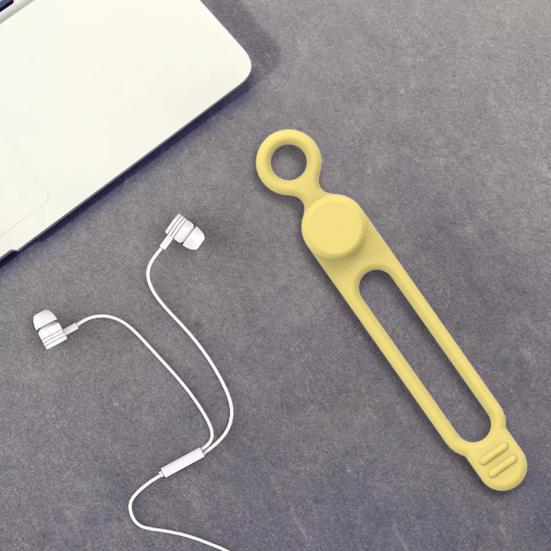 5Pcs Cable Organizer Strong Elasticity Multifunctional Soft Silicone Cable Strap Cord Protector Desktop Accessories