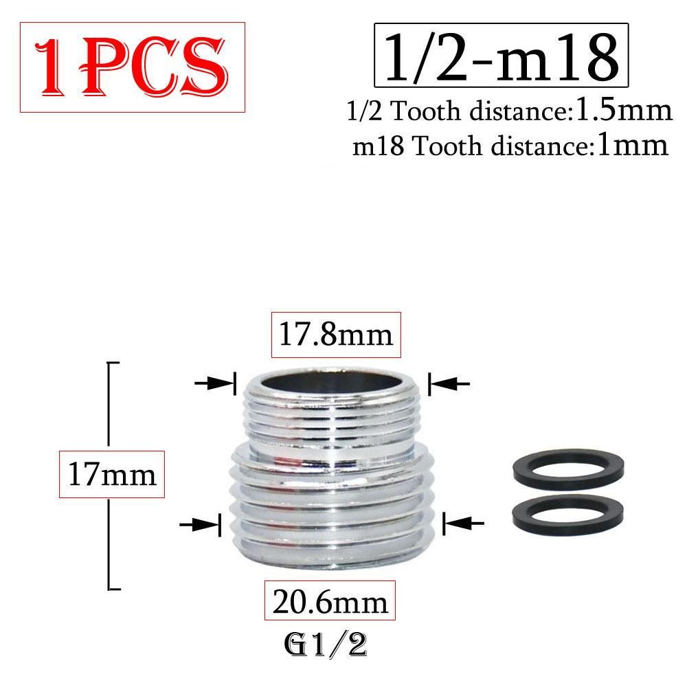 Латунный 1/2 x M16 M18 M20 M22 M24 M28 резьбовой соединитель серебряный кран соединения очиститель воды аксессуар адаптер для кухонного водопроводного крана