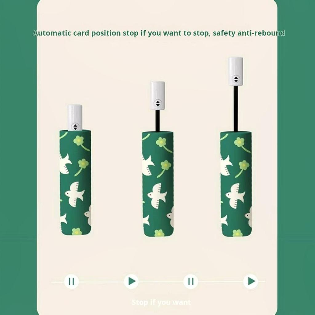 Трехслойный автоматический безопасный детский зонт с закругленными углами, светящимися в темноте, для защиты от солнца и дождя