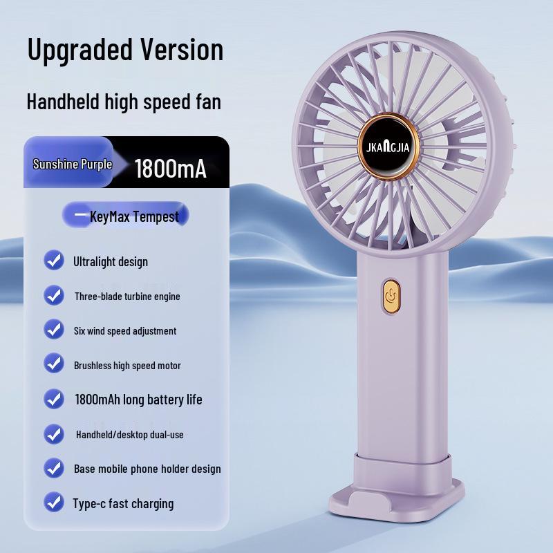 USB Mini Portable Fan: Handheld and Desktop Electric Fan for Students and Office Use