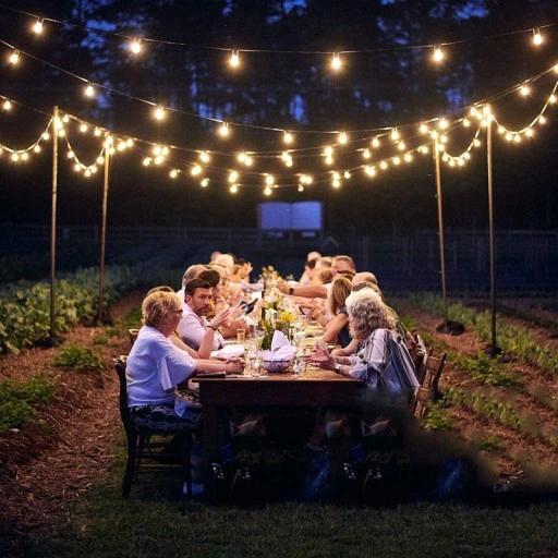 Girlanda Solarna Lampki Ogrodowe 30 Żarówki Led