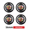 3D 4pcs 56mm 60mm 65mm Car Wheel Center Hub Cap Stickers Decal For Cadillac CTS DTS STS XTS ATS BLS SLS Deville CT5 CT6 XT5 XT6