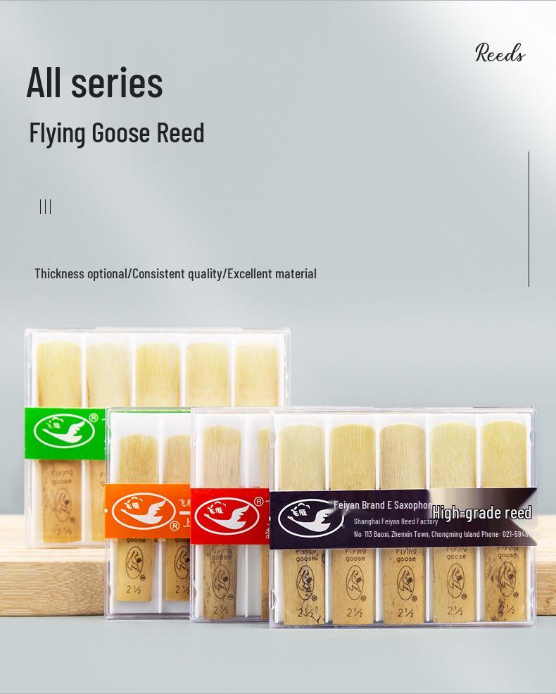 Feiyan Soprano/Alto Saxophone & Clarinet Reeds, Beginner Pack, 10 Pieces