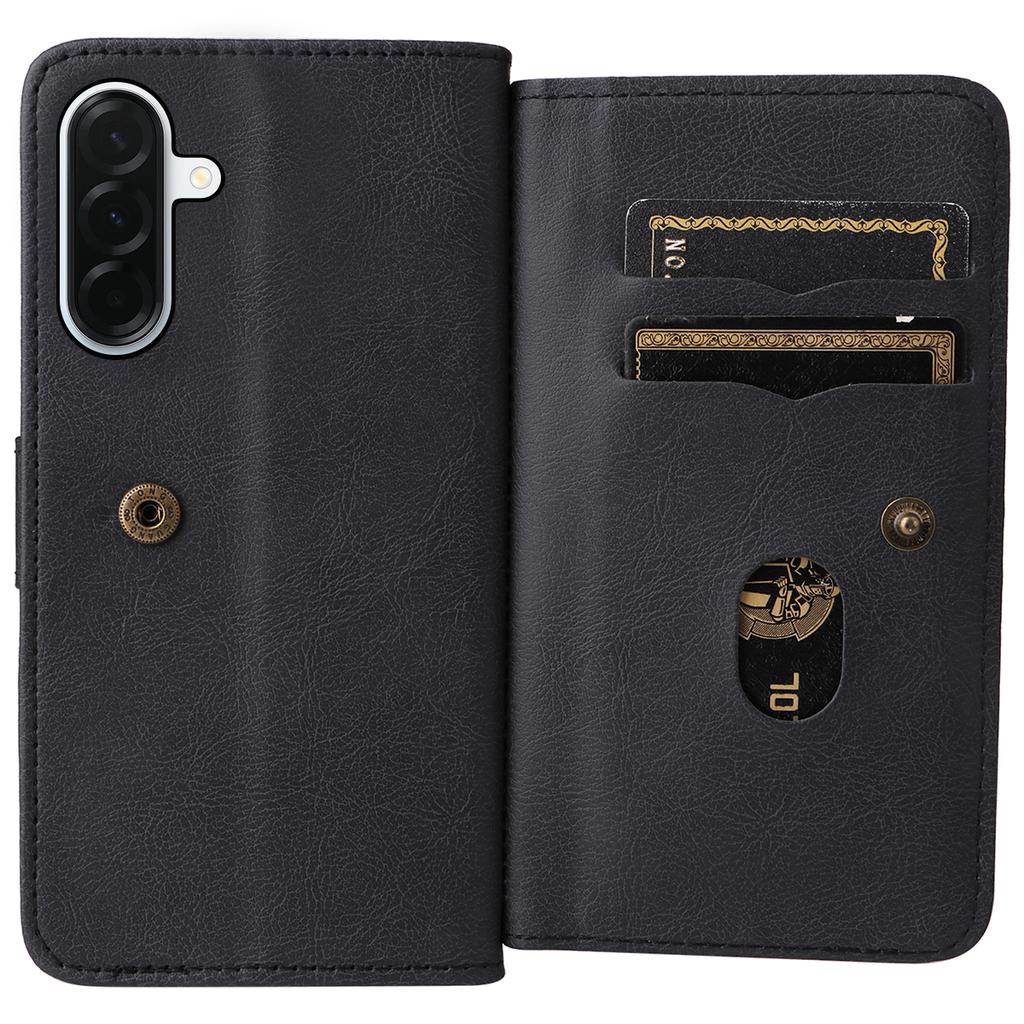 For Samsung Galaxy A37 5G Leather Case with 10 Card Holder Phone Cover Stand