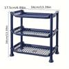 1pc 3-Tier Compact Multipurpose Shelf Display Rack - Space Saving Bathroom Countertop Organizer for Hotel