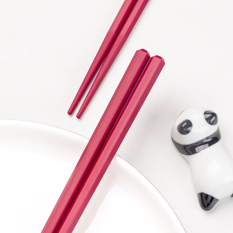 Keman Duo Colorful Alloy Chopsticks Set