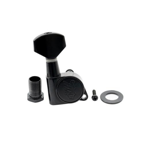 Wilkinson WJN07 E-Z-LOK 6-Piece Guitar Tuners for Fender Strat/Telecaster Electric Guitars, Black