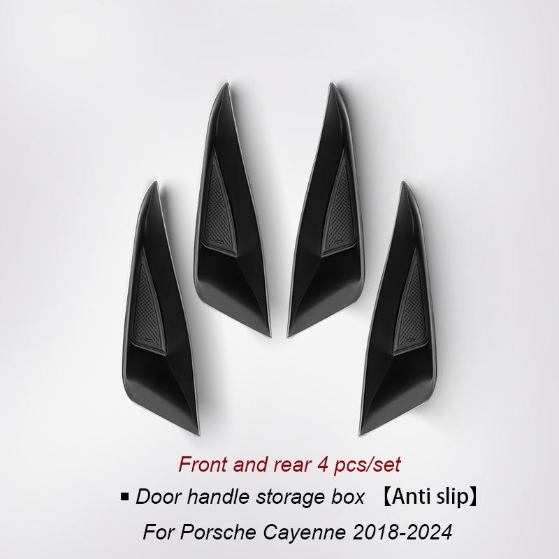 AABKV1 For Porsche Cayenne Macan Car Door Handle Storage Box Front Rear Door Organizer Keys Phone Holder LHD Auto Interior Accessories