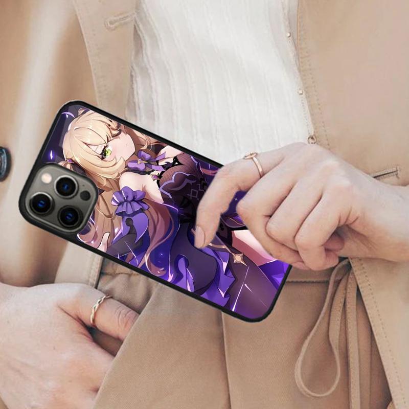 Fischl Genshin Impact Магнитный чехол для телефона ДЛЯ APPLE iPhone 17 Air 16 14 13 12 Pro Max 15 Plus Беспроводная зарядка С крышкой MagSafe