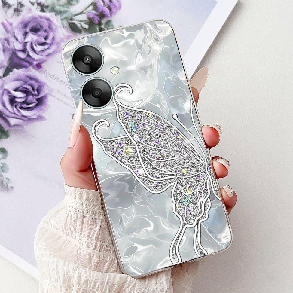 Clear Casing For Redmi 13C 13R 5G Cover For Redmi 13C 5G Case Luxury Butterfly Love Fashion Flowers Cool Cute Cartoon Painted