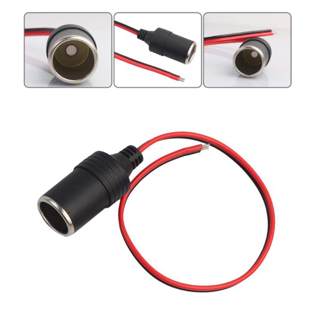 Автомобильное зарядное устройство YFFSFDC, Клемма штекера питания, Кабель гнезда прикуривателя, /24В, Упаковка из 4 штук