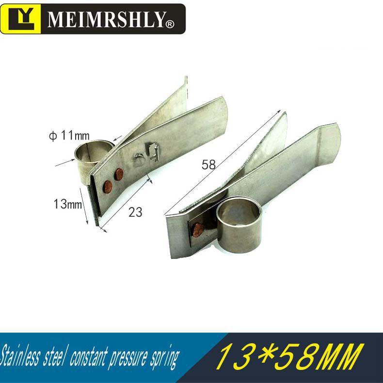 JR Motor Carbon Brush Holder Grip Bracket with Constant Force Spring, Aluminum Copper, 25*32*60 mm.