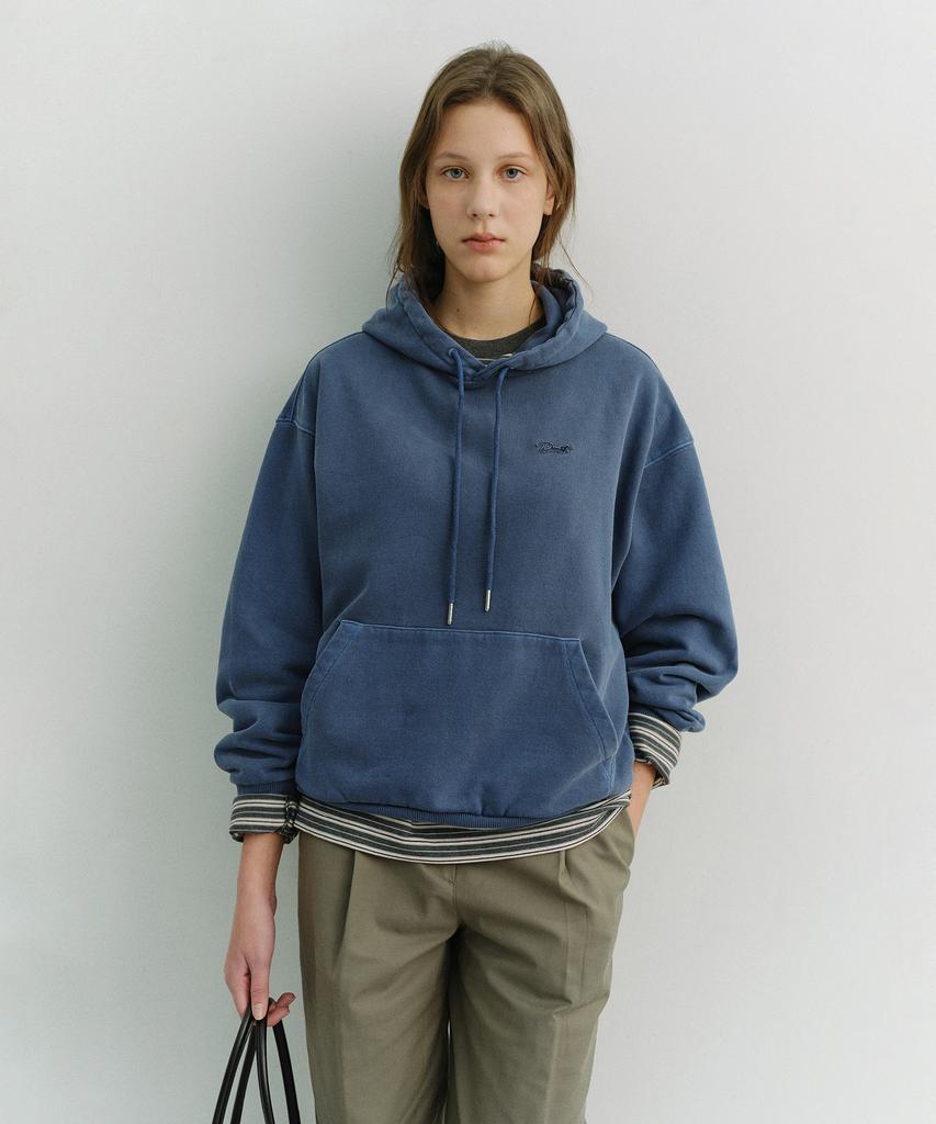 Унисекс худи с garment-окрашиванием_Udts6A113_Синий