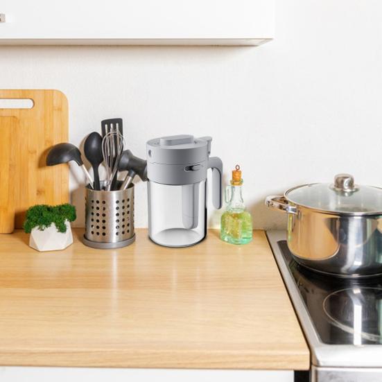 Glass Spice Jar with Spoon Locking Design Airtight Lid Multifunctional Seasoning Container for Spices Salt Sugar