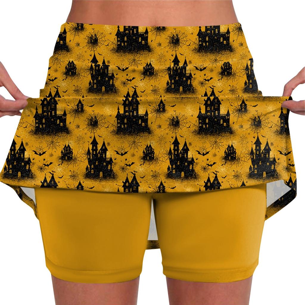 Эластичные брюки-кюлоты для йоги для женщин, спортивные шорты с принтом, легкие узкие бегуны с высокой талией