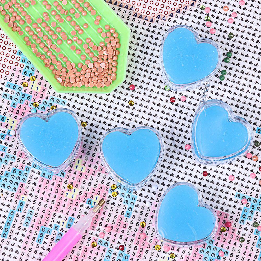 Sticking Nail Art Tools Heart-shaped Drilling Mud Diamond Painting Glue Diamond Painting Glue Clay