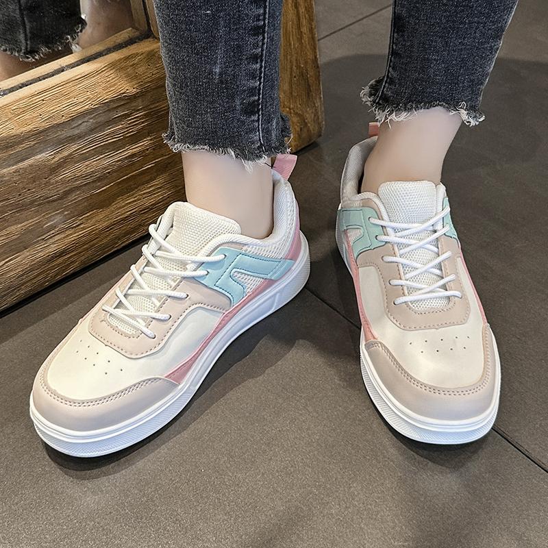 TUINANLE Женская повседневная обувь, кожаные туфли для скейтборда на шнуровке, женские нескользящие кроссовки на платформе