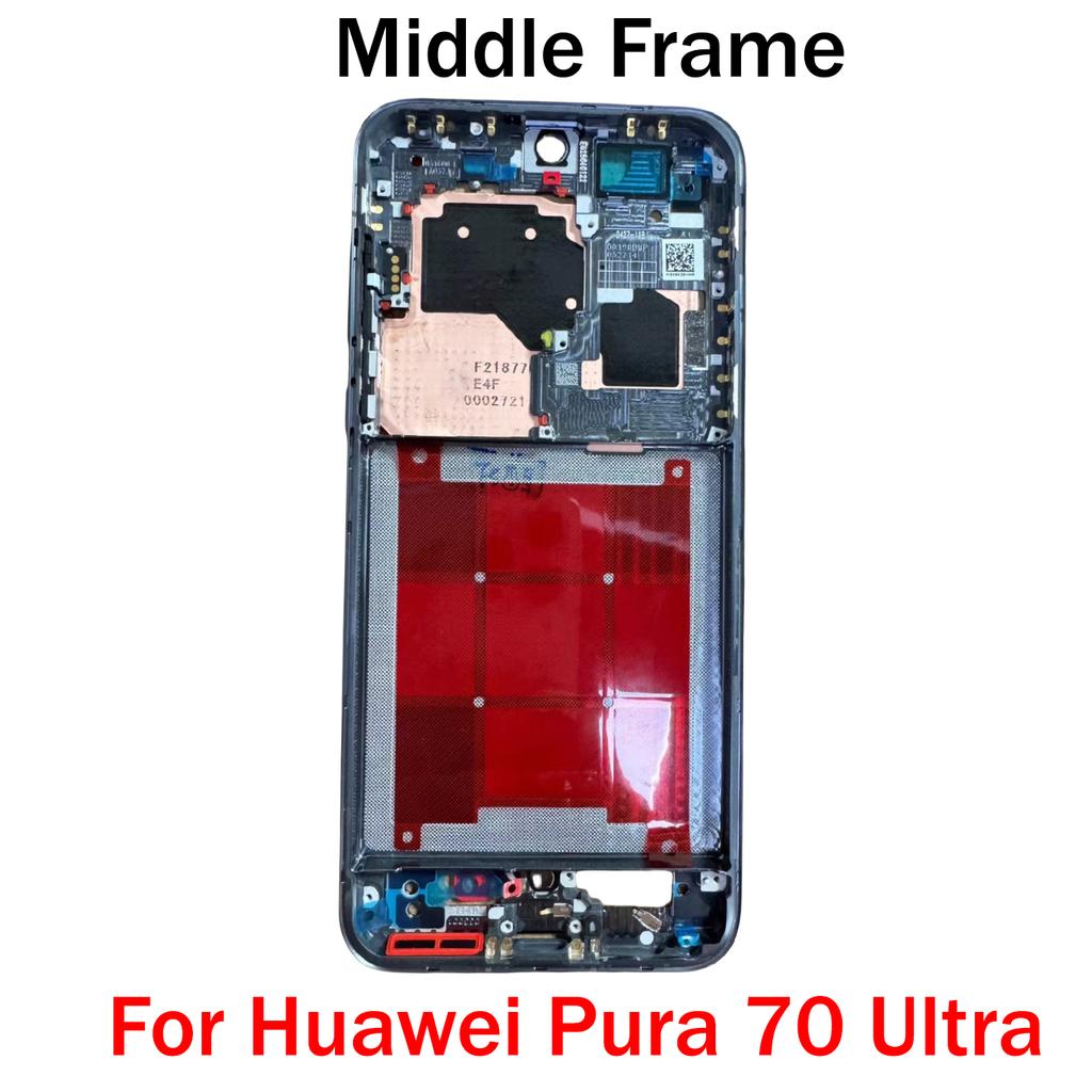 Оригинал Для Huawei P20 P30 P40 P50 P50E P60 P70 Pro Plus Ultra Art Средняя Рамка Корпуса Передняя Рамка LCD Защитная Крышка С Боковой Кнопкой