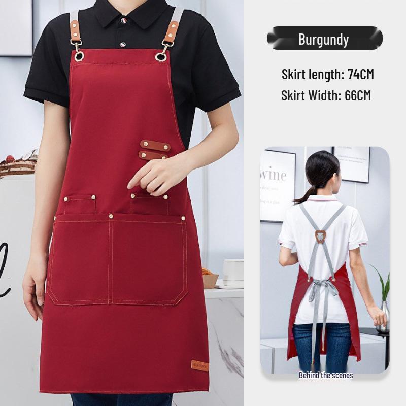 Multifunctional Apron for Kitchen, Gardening, Studio, Supermarket, Milk Tea, Nail Art, Catering, and Waitstaff.