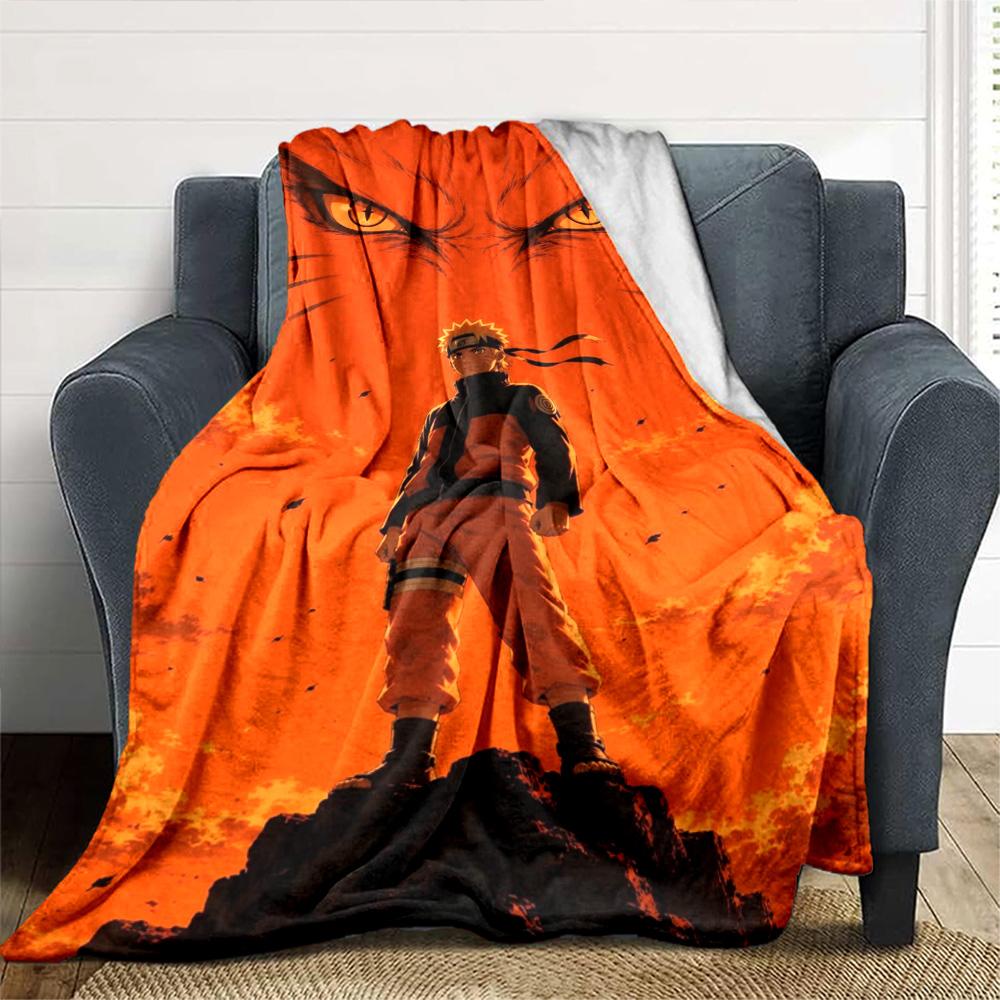 Naruto Blanket Soft Warm Cozy Suitable for Picnics Chair Bed Four Seasons Universal Modern Gift for Travel Home Birthdays