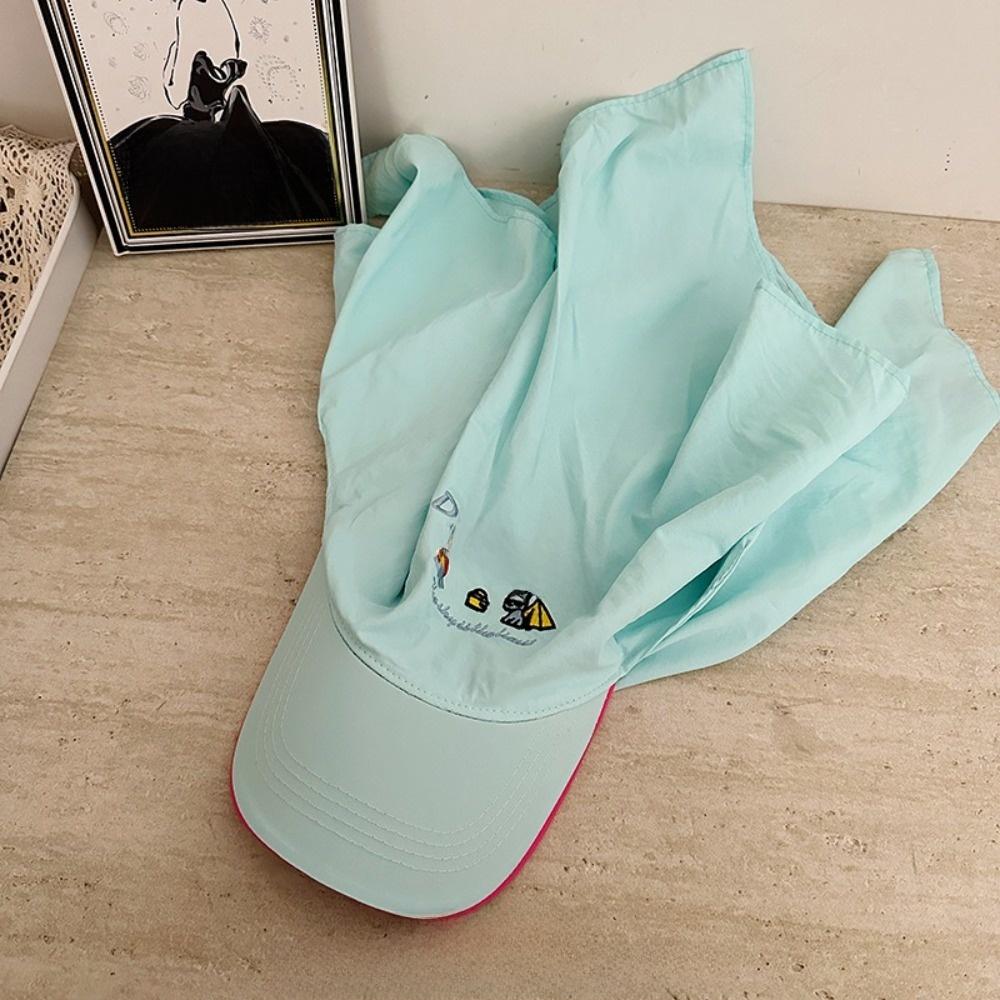 Cotton Headscarf Baseball Hat Breathable Quick Drying Triangle Headscarf Baseball Cap Korean Style Sunshade