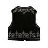2022 Autumn/Winter European & American Style Velvet Sequin Embroidered Women's Vest