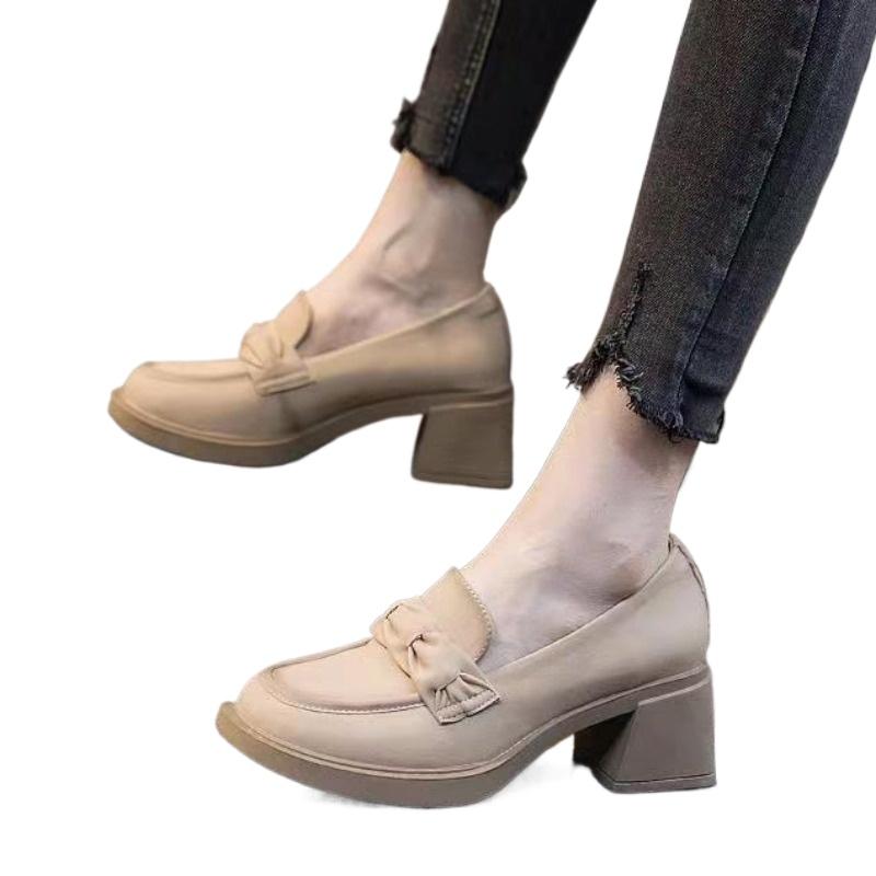 Fashion 2025 New Ladies Shoes Slip-on Women's High Heels Fashion Round Toe Office and Career Hot Sale Best Seller Comfortable High Heels