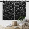 2pcs/set Skeleton Skull Black Window Curtain Horror Halloween Haunted House Home Bedroom Decor Blackout Polyester Fabric Curtain