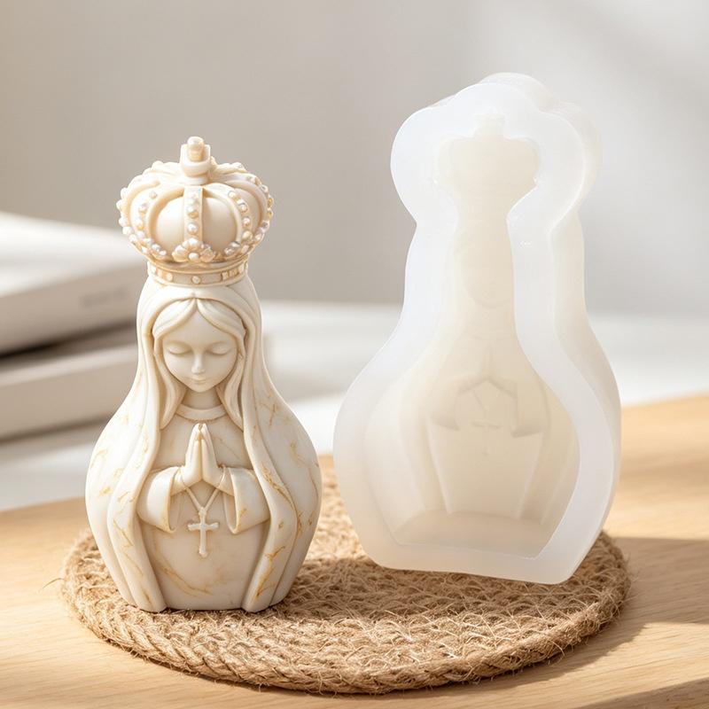 3D Силиконовая форма Девочка в молитве DIY Мария Ручная работа Форма для литья свечей мыла аромавоска полимерной глины polymer art craft
