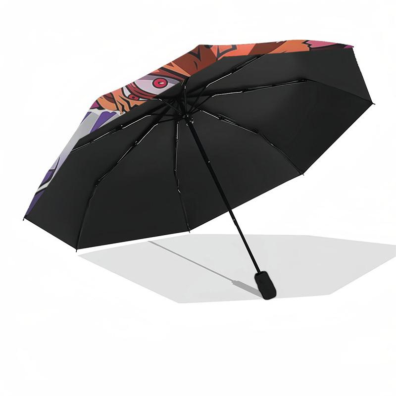 1pc Jujutsu Kaisen Characters Auto-Folding Umbrella Portable 3-Fold Design with Iron Frame, Perfect for Fans, Travelers, Daily Use, and Gifts.M055