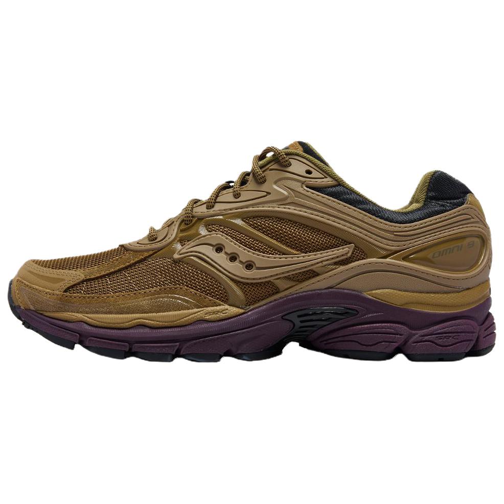 SAUCONY ProGrid Omni All in 9 Беговые кроссовки Унисекс Коричневый Зеленый S70897-5
