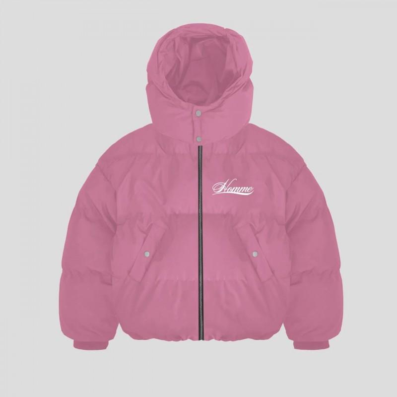 Унисекс хлопковая стеганая куртка с капюшоном и принтом в виде букв Hip Hop Streetwear Зимняя верхняя одежда