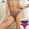 3 Pack Women Ice Silk Feeling Thongs Seamless Sexy Panties Lingerie Underwears