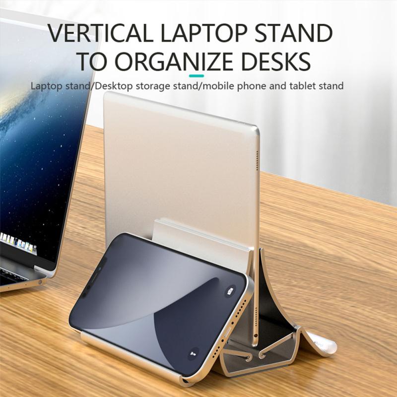 Non-slip Mechanical Gravity Tablet Bracket Home Office Notebook Universal Vertical Space Saving