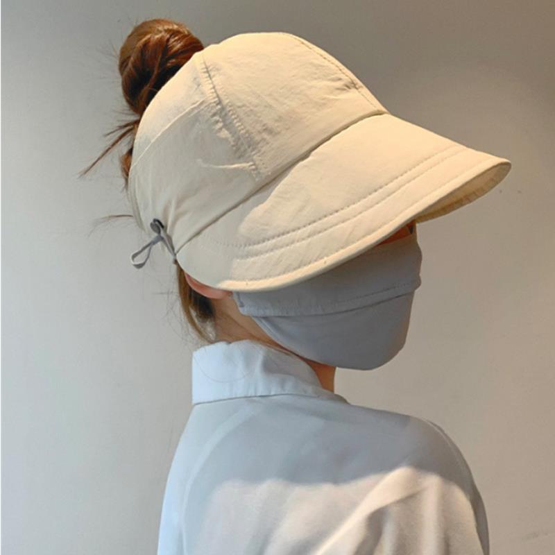 Летняя шляпа от солнца с широкими полями, женские шляпы от солнца, складная регулируемая уличная пляжная панама, козырьки с защитой от ультрафиолета, рыбацкие шапки с хвостиком