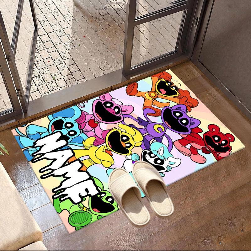 Custom Name Personalized Poppy Playtime Print Carpet, Versatile Home Decor Rug, for Playroom, Apartment, Balcony, Entryway, Hallway Gift