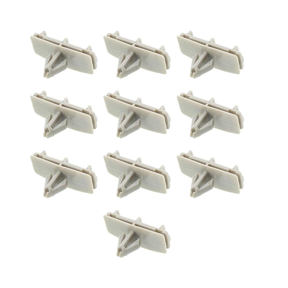 10pcs Fender Flare Moulding Clips for Jeep Liberty Wrangler Gray