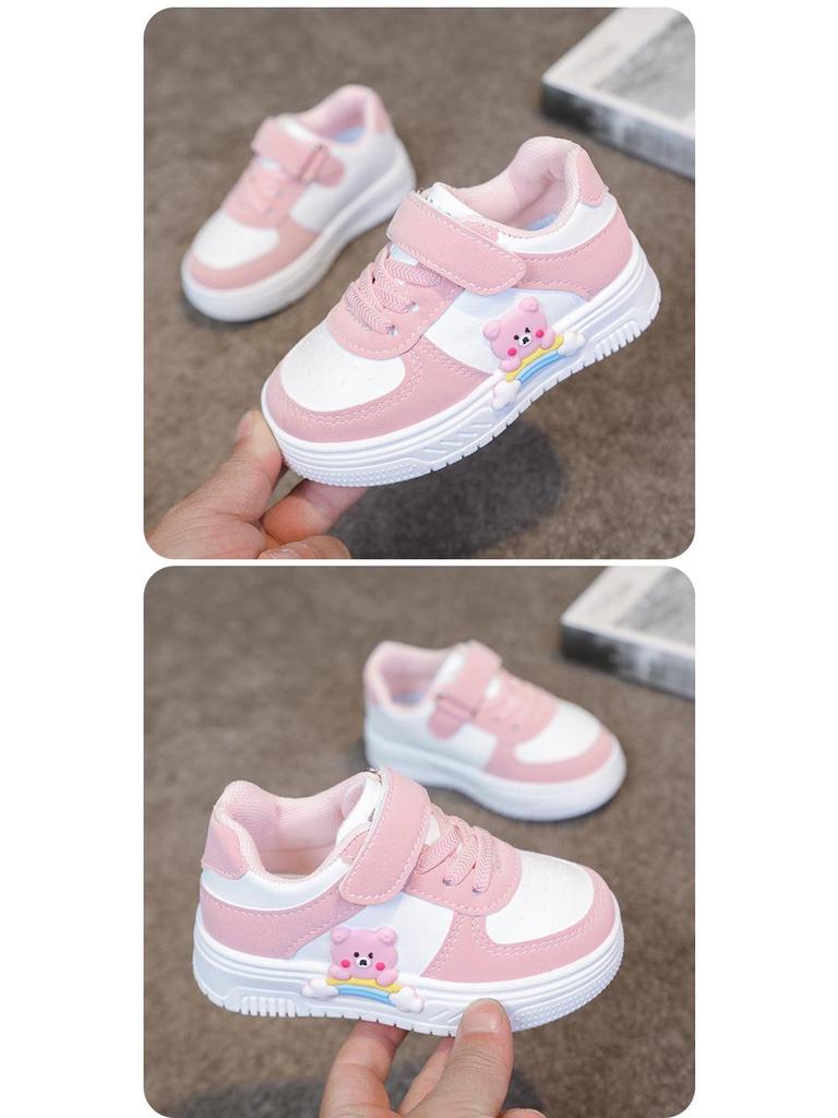 Breathable Cartoon Canvas Walking Shoes for Toddlers - Wear-Resistant, Low-Top Sports Shoes for Girls & Boys