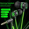 3.5MM In-ear Earbuds with Noise-canceling Mic Dynamic Sound Heavy Brass Wired Gaming Earphones for Phones