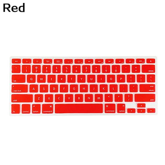 Красочный мягкий силиконовый чехол на клавиатуру для ноутбука Apple Macbook Air Pro, американская версия
