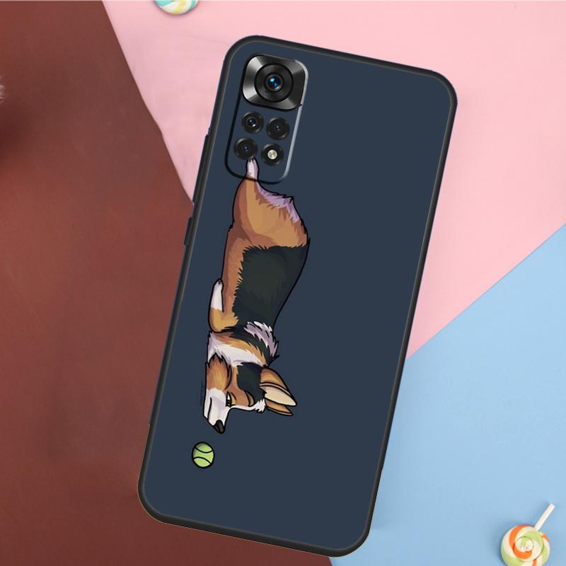 Чехол-обложка с корги и бабл-ти для Xiaomi Redmi Note 13 Pro 14 12 11 9 10 9S 10S 11S 12S Redmi 14C 10C 12C 13C