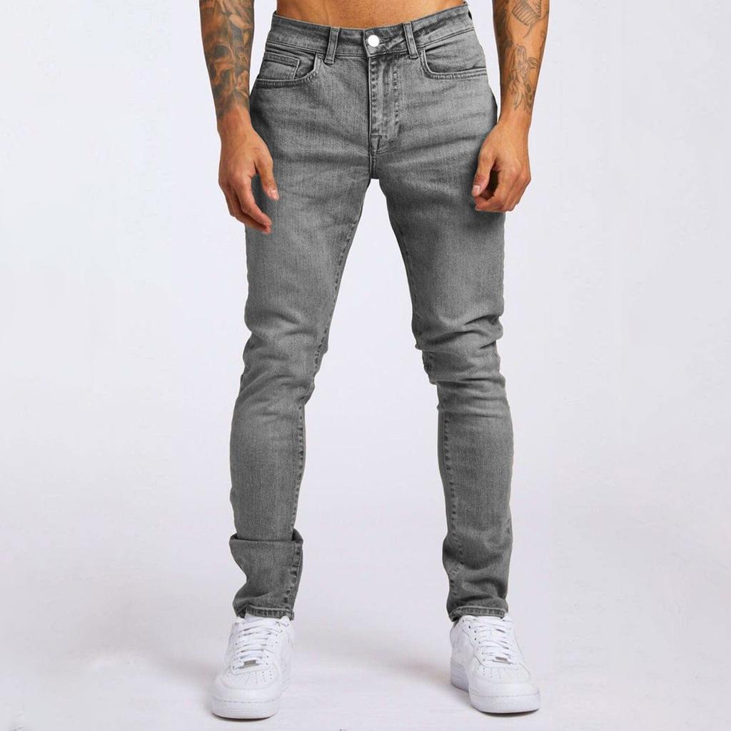 Мужские джинсы Casual Trend Slim Fit с карманами