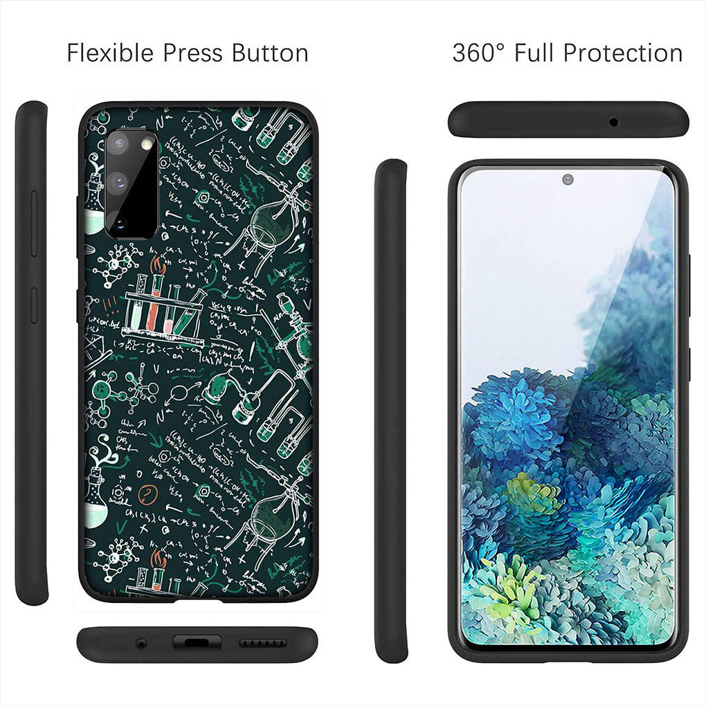 Для iPhone 16 15 Xiaomi Redmi Note 14 13 12 11 Pro Max X 8 16e Samsung Galaxy S25 S24 S23 Moto OPPO Huawei Maths Chemical Equation Formula Phone Case