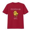 Herren Schwergewicht 180gsm 100t T Shirt Psychisch Am Ente Gerunisex Lustiger Mit Gelbem Im Crazy About You Text Groe Gren