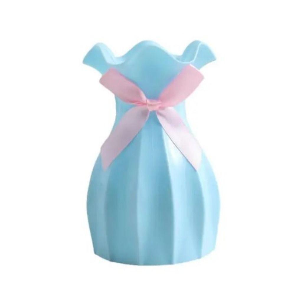 Break-resistant Plastic Colored Vase Plastic Potted Container Ornaments Flower Arrangement