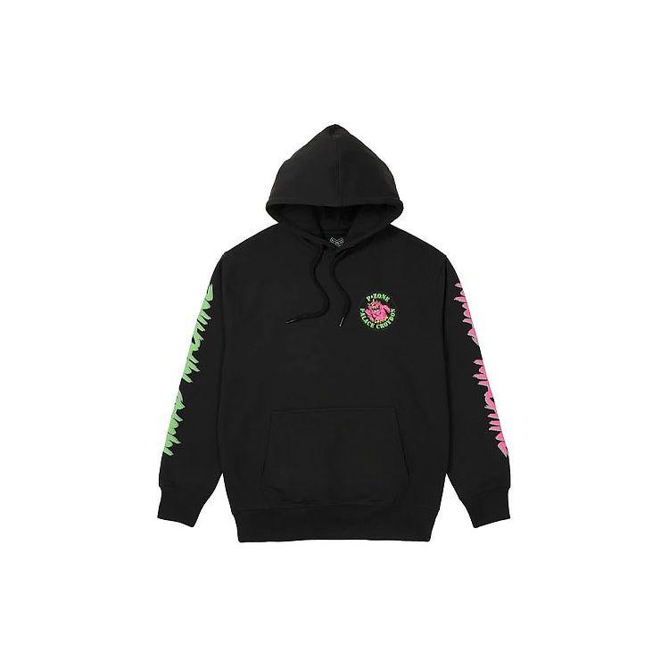 Palace X M-Zone Co-Branded Little Devil Tri-Ferg Pattern Hoodie Unisex Hoodie Black P20HD044