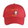 Retro Coffee Club all day everyday Caps Summer Adult Baseball Cap Adjustable with Curved Brim Duckbill Hat Protection Sun Hats